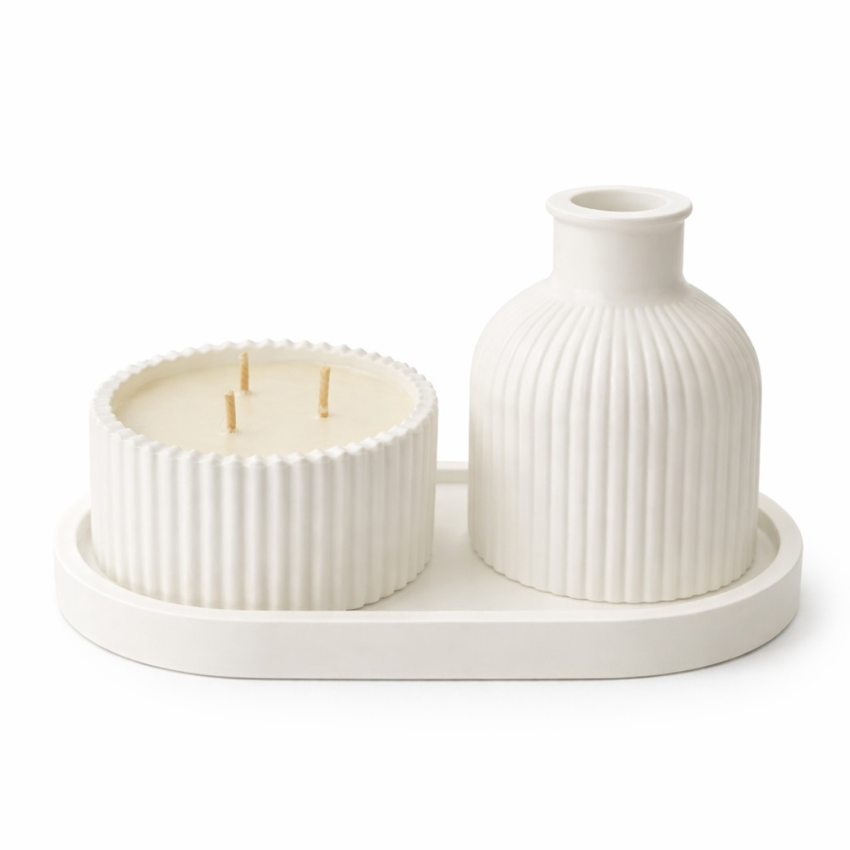 Rinkinys su sojų vaško žvake "Confidence"